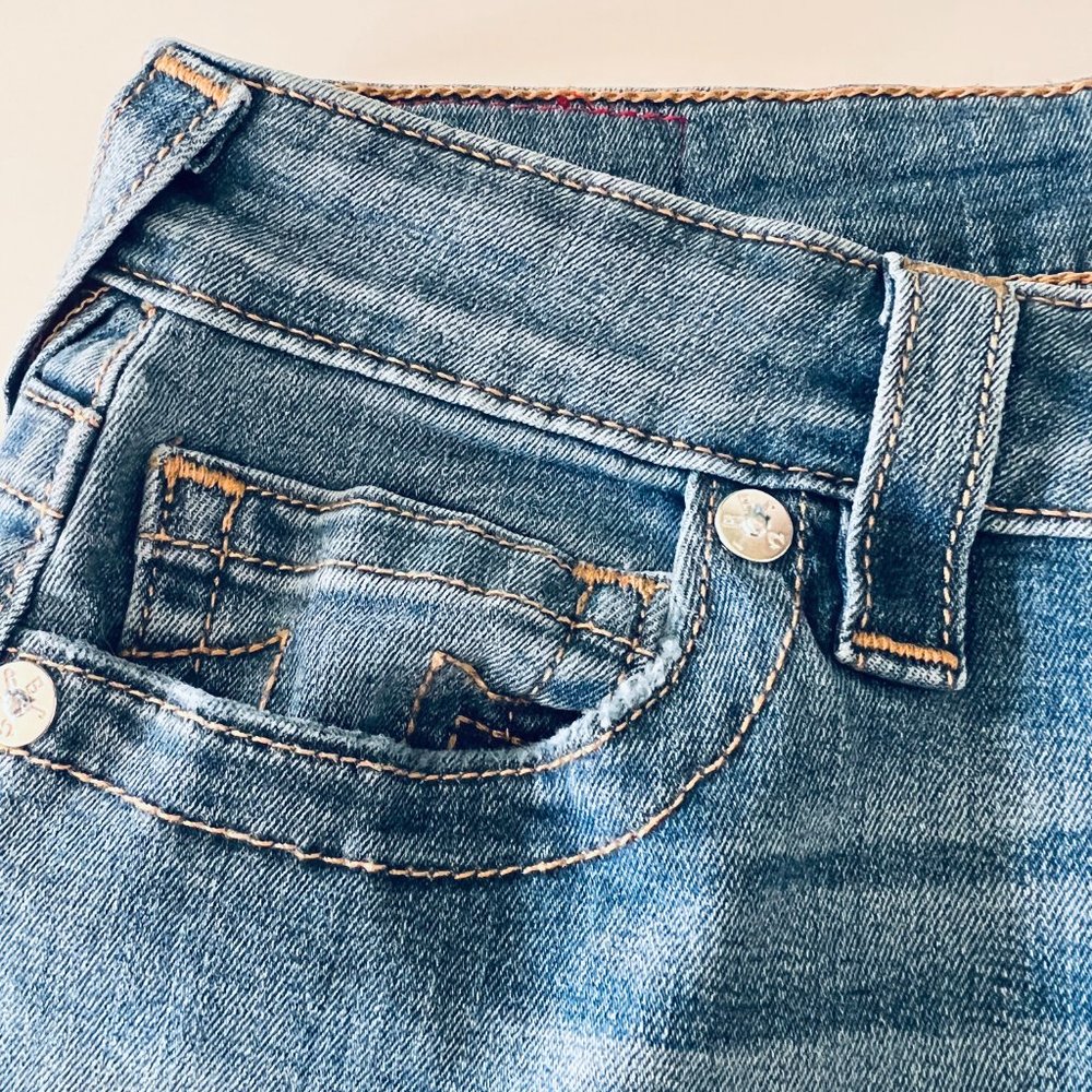 TRUE RELIGION Women's "Halle" Raw Hem Skinny Crop Jeans 27 NWT - Picture 9 of 11